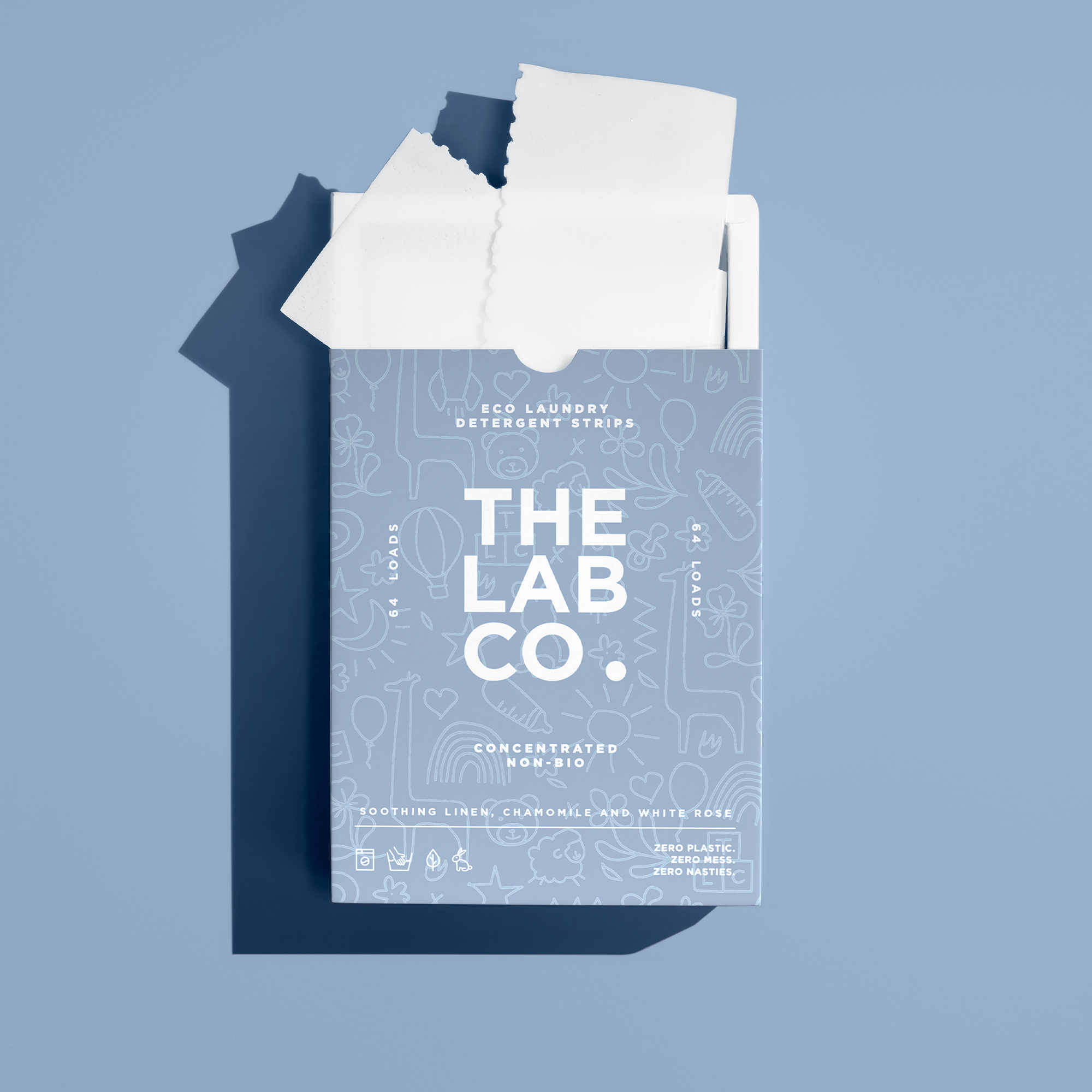 Soothing Laundry Detergent Strips 64 Loads