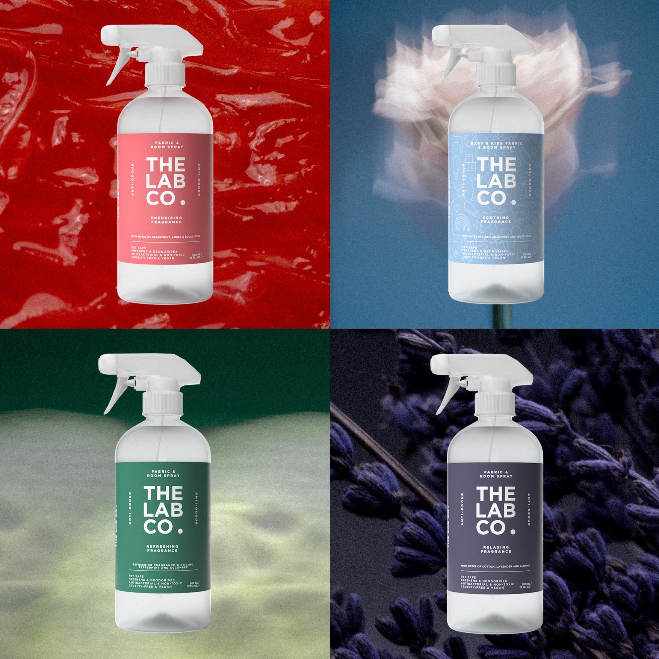 The Fabric and Room Spray Collection - 4 x 500ml