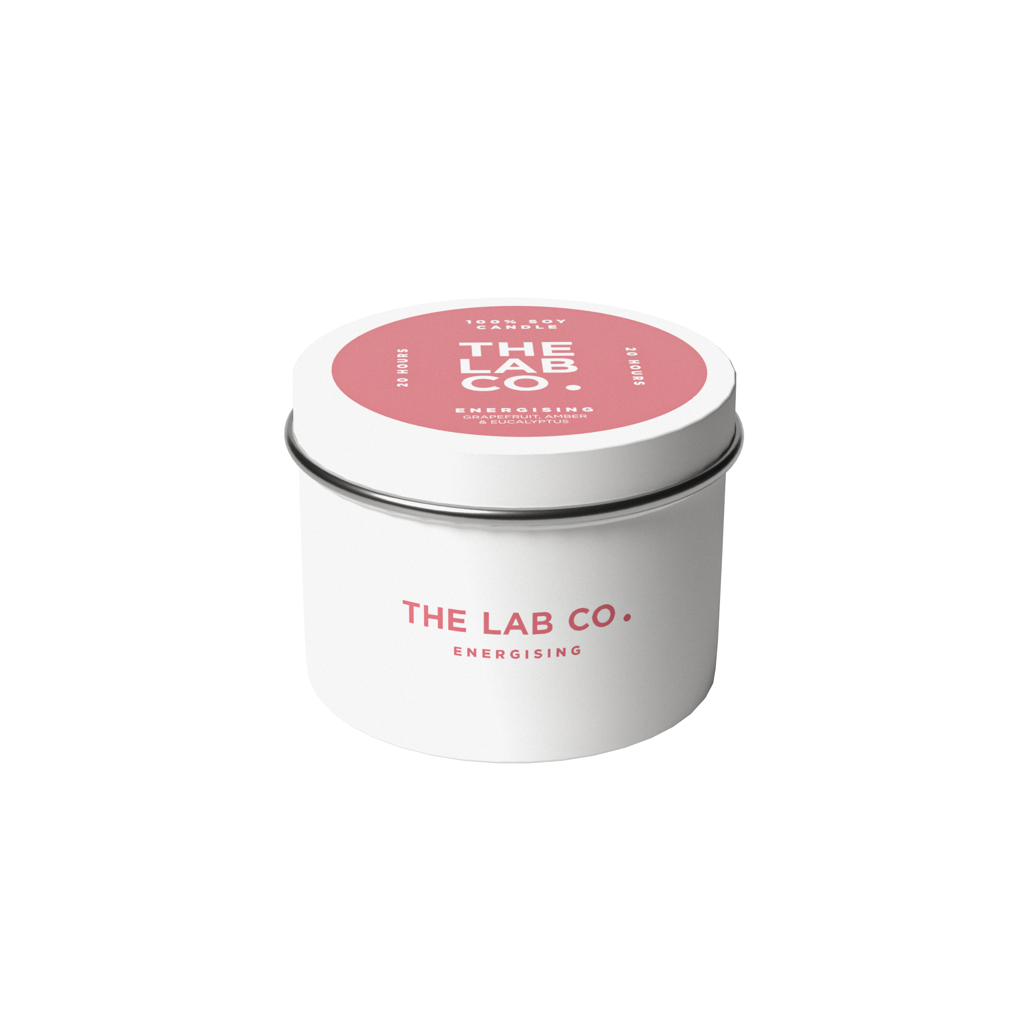 Energising 100% Soy Wax Candle 90g